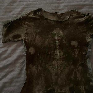 Women's Khaki Crop-top